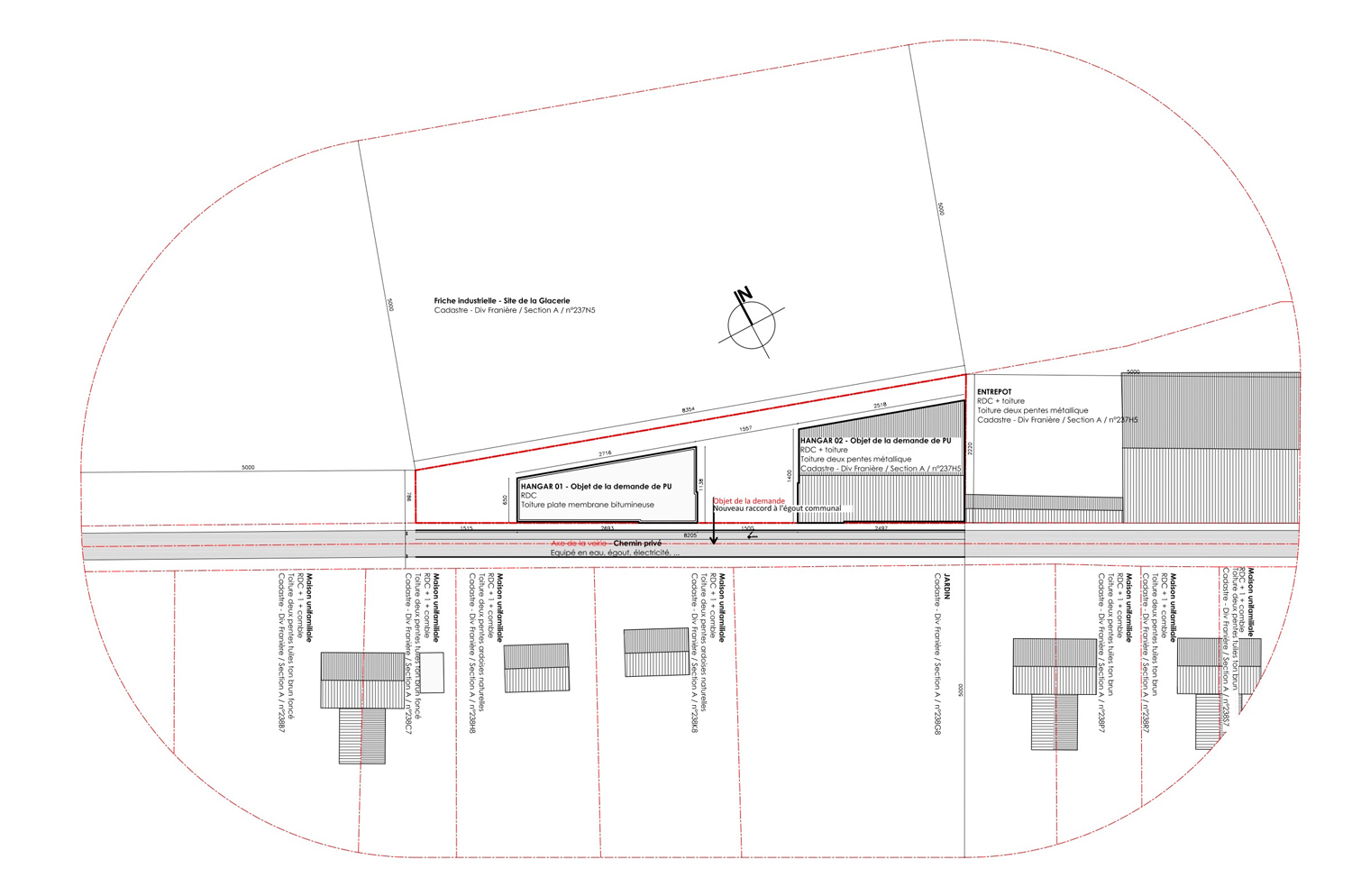 Création de hangars de stockage