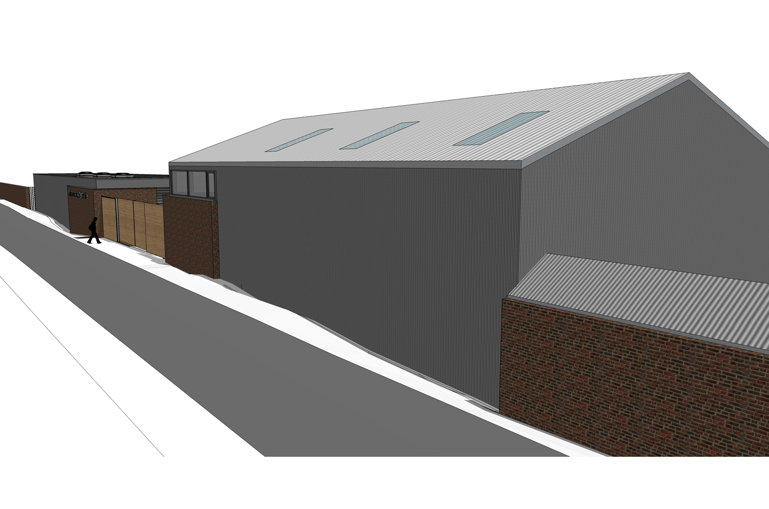 Création de hangars de stockage