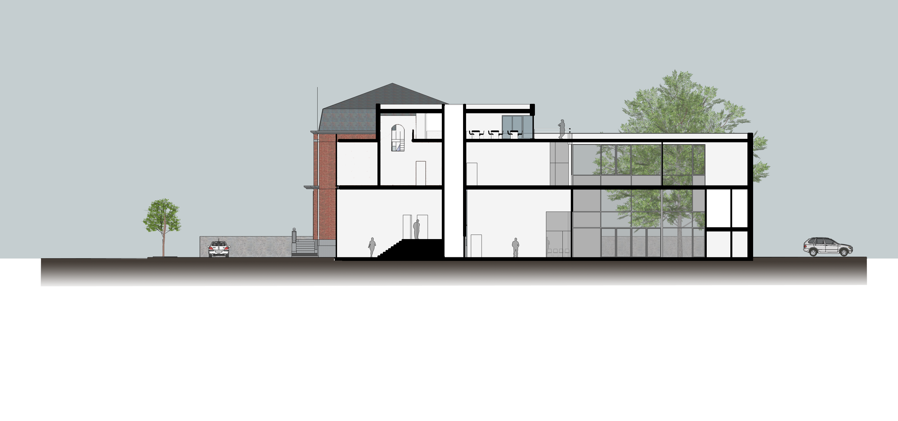 Extension d&rsquo;un Centre d’Action Laïque