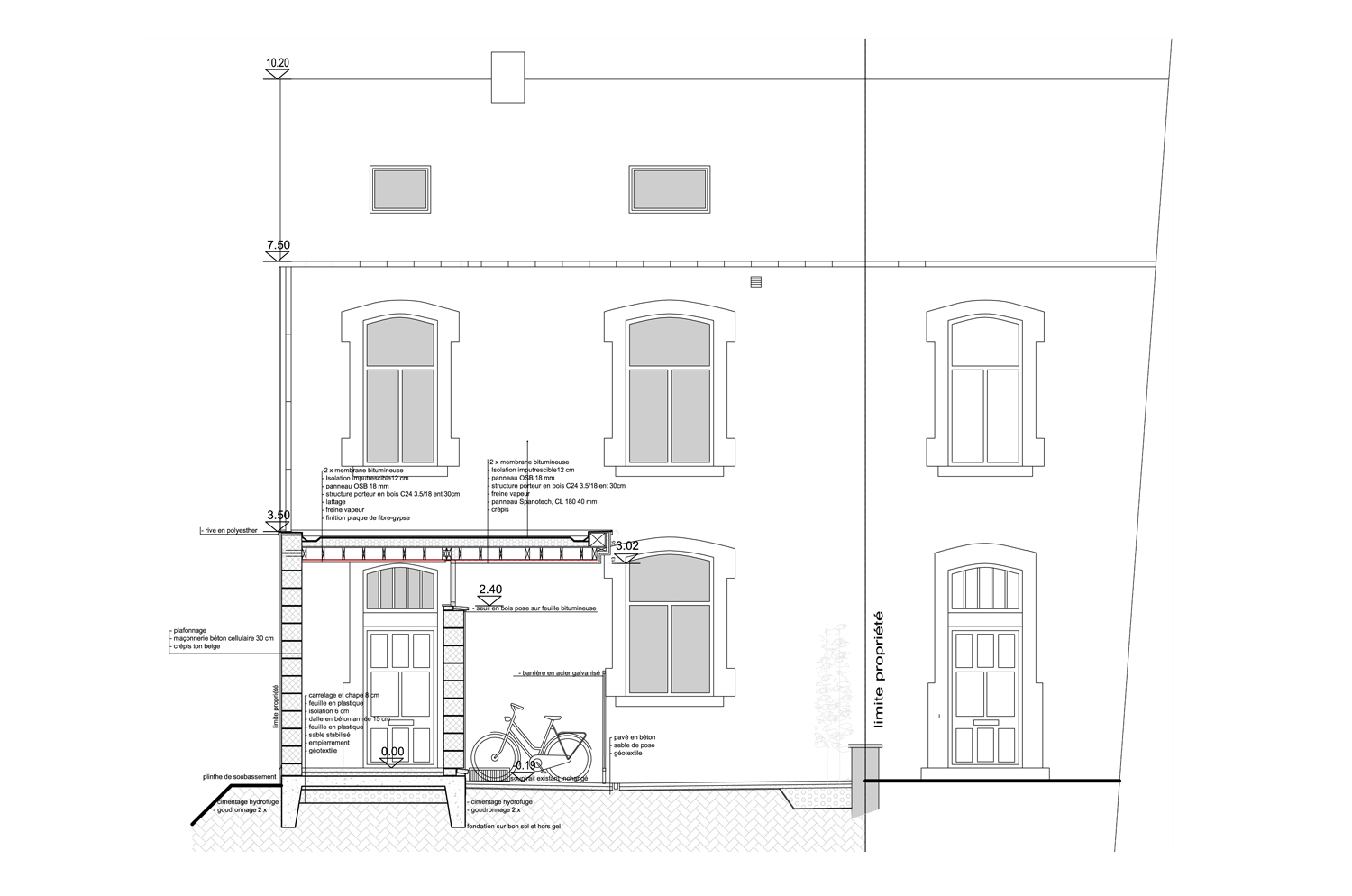 Création d’un sas d’entrée à Courrière