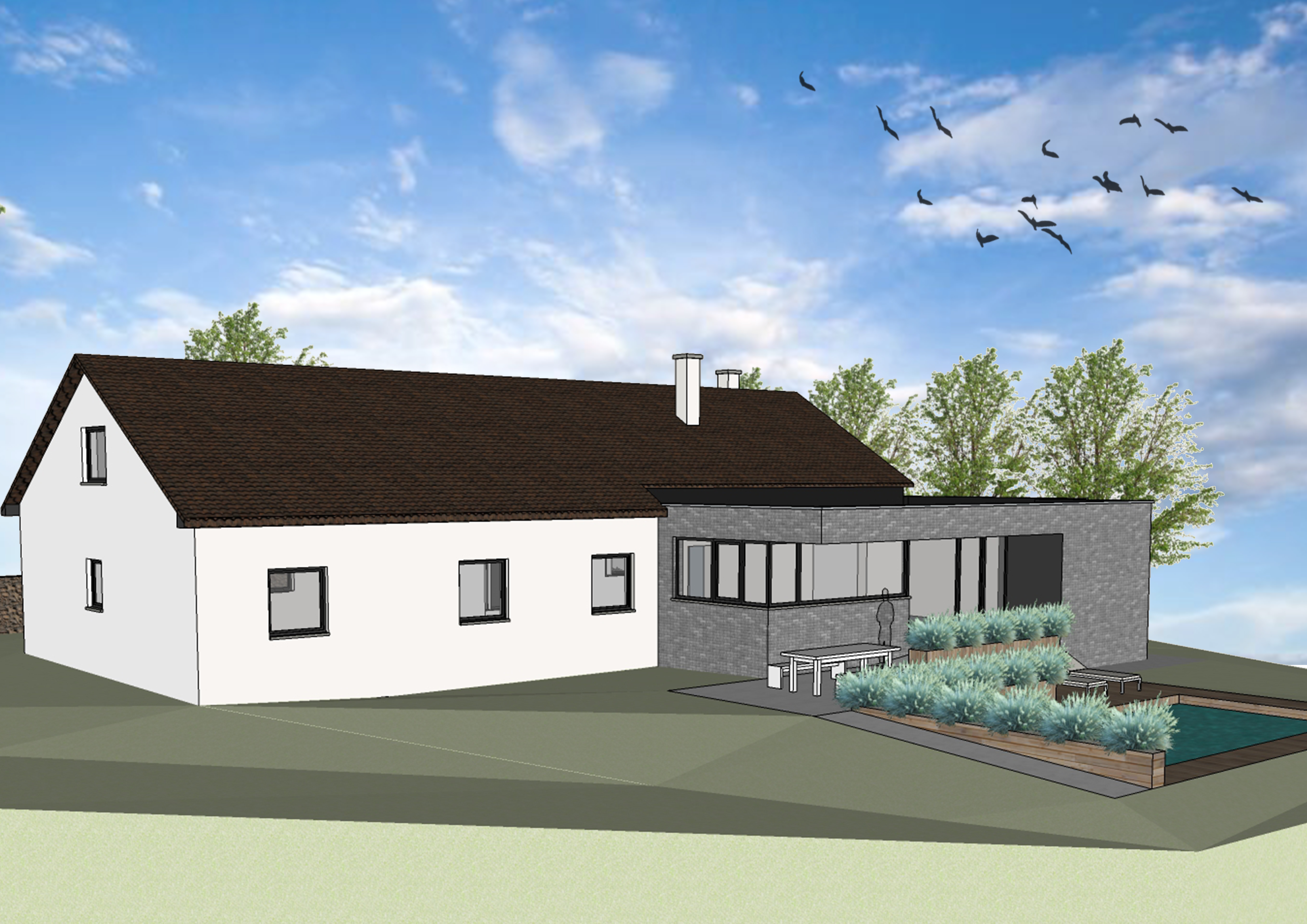 EXTENSION D’UNE MAISON UNIFAMILIALE