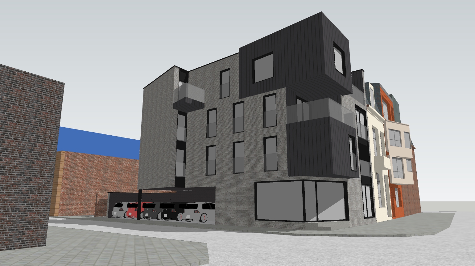 Reconstruction d’un immeuble mixte à Namur