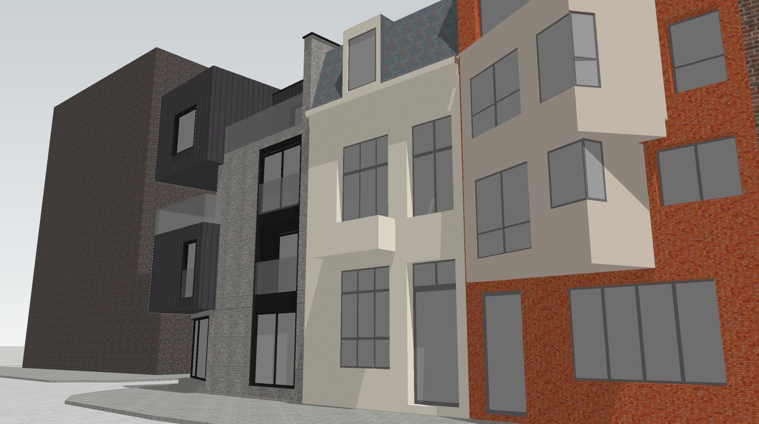 Reconstruction d’un immeuble mixte à Namur