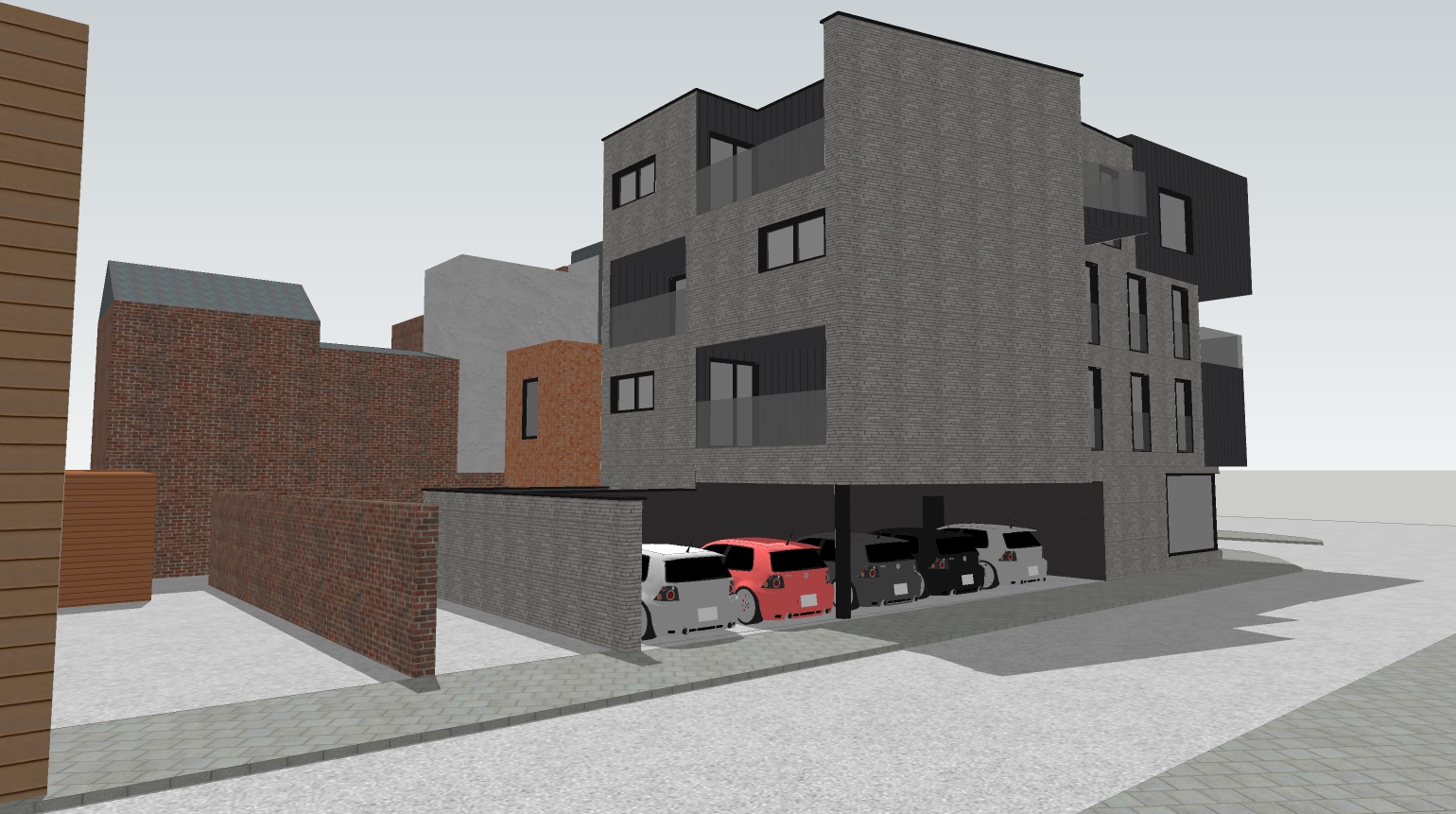 Reconstruction d’un immeuble mixte à Namur